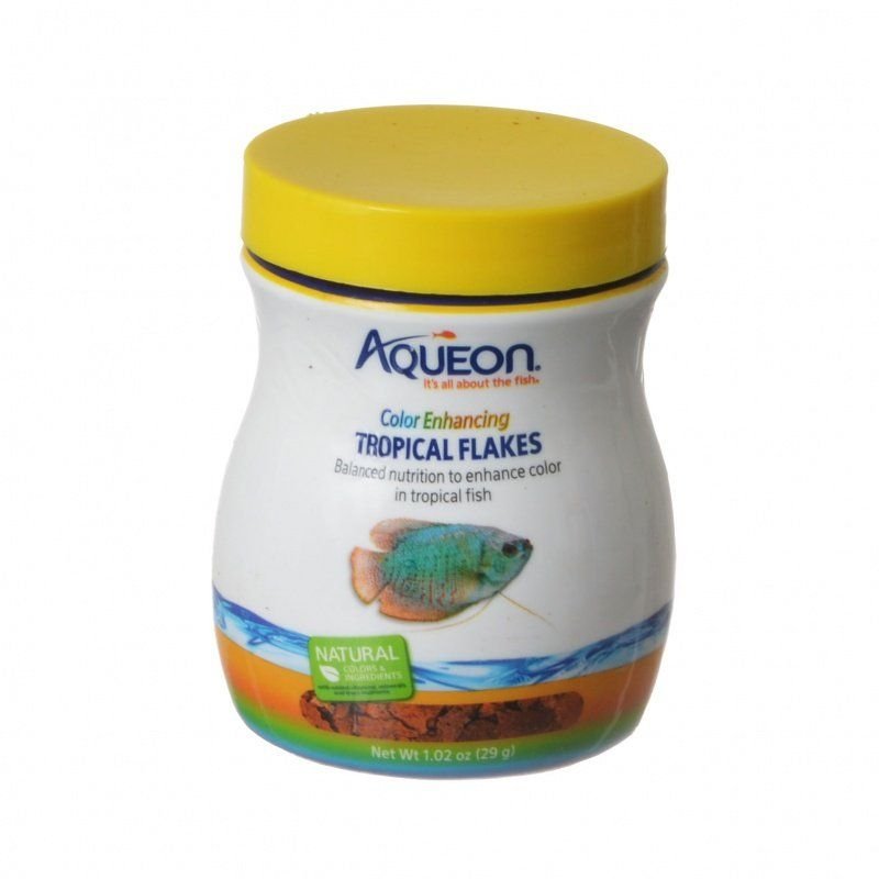 Aqueon Color Enhancing Tropical Flakes Fish Food - 1.02 oz Aqueon Color Enhancing Tropical Flakes Fish Food - 1.02 oz
