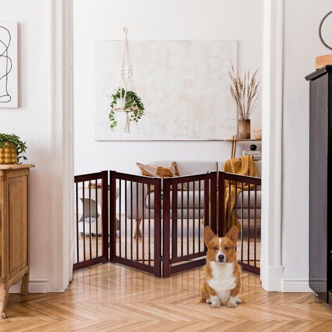 30 Inch Configurable Folding 4 Panel Wood Fence 30 Inch Configurable Folding 4 Panel Wood Fence